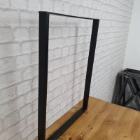 square metal legs for wooden desk